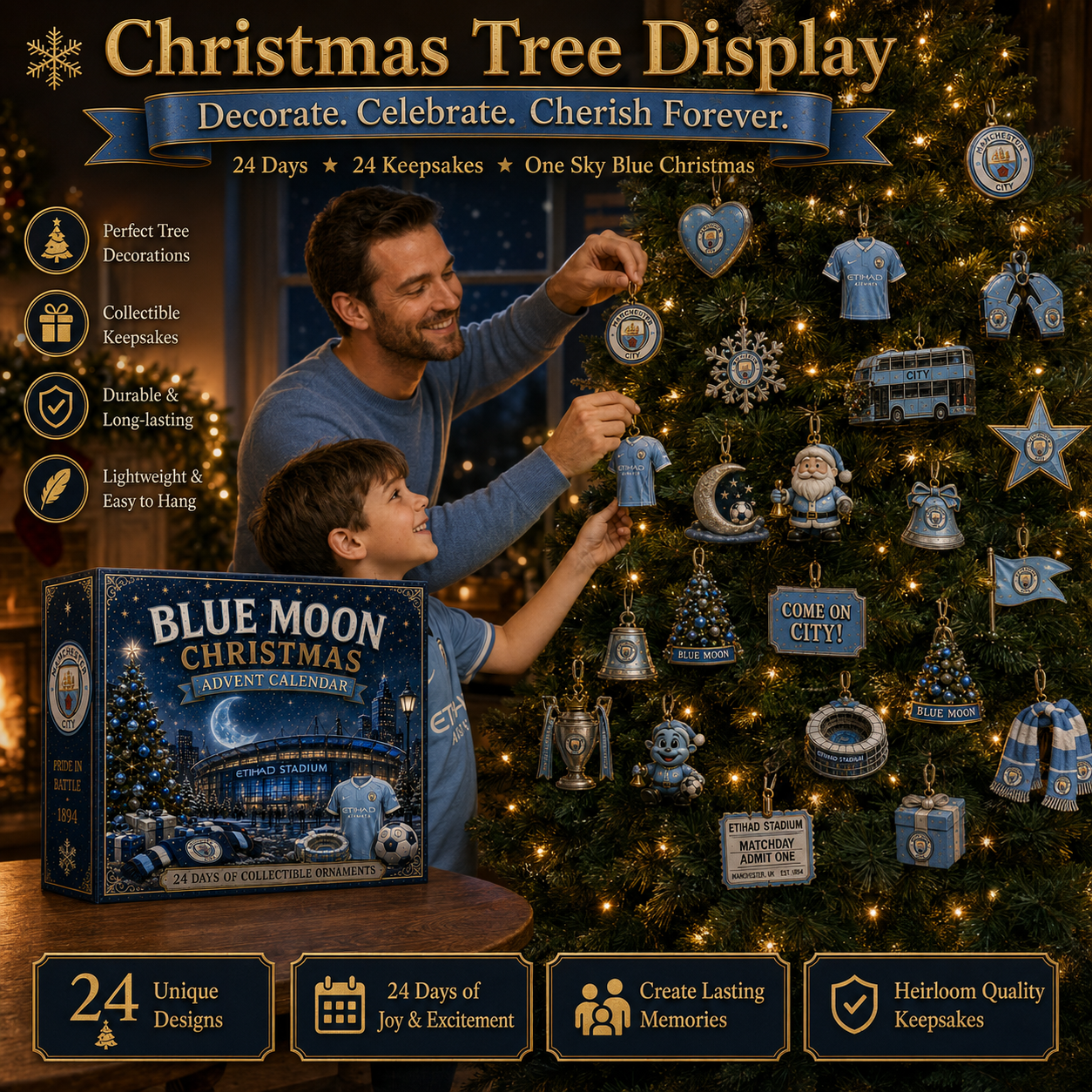 🎄 Blue Moon Football Christmas Advent Calendar
