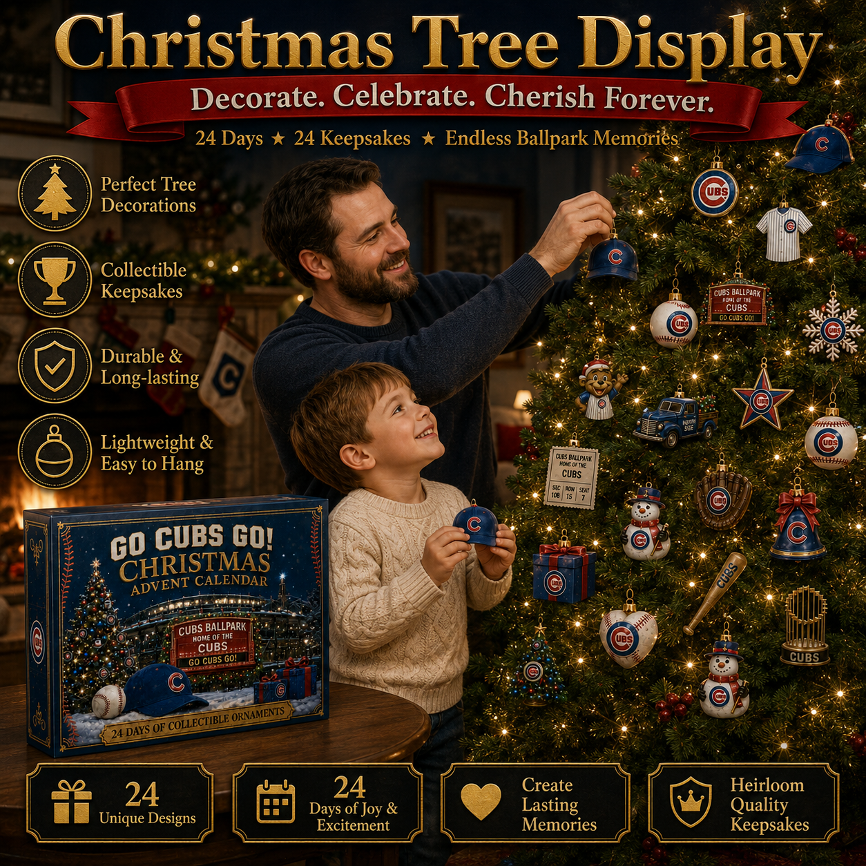 🎄 Go Cubs Go! Baseball Christmas Advent Calendar