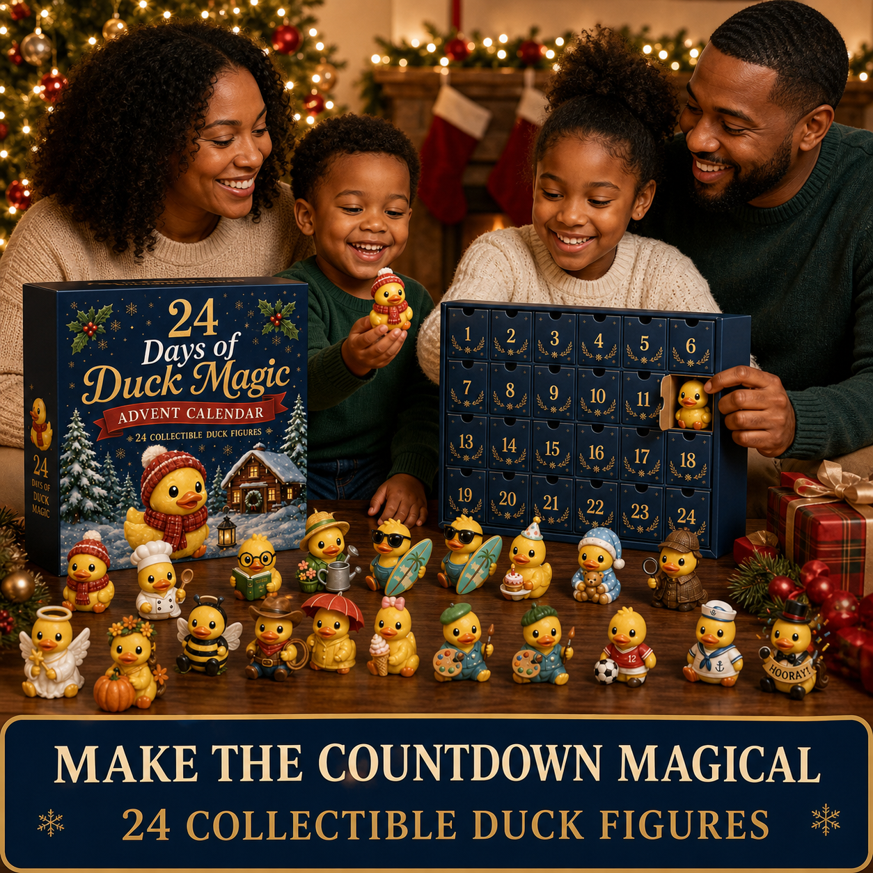 🐥 24 Days of Duck Magic Advent Calendar – 24 Collectible Christmas Duck Surprises