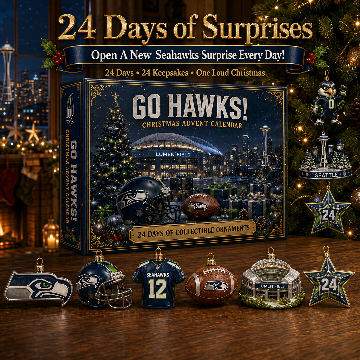 🎄 Go Hawks! Football Christmas Advent Calendar