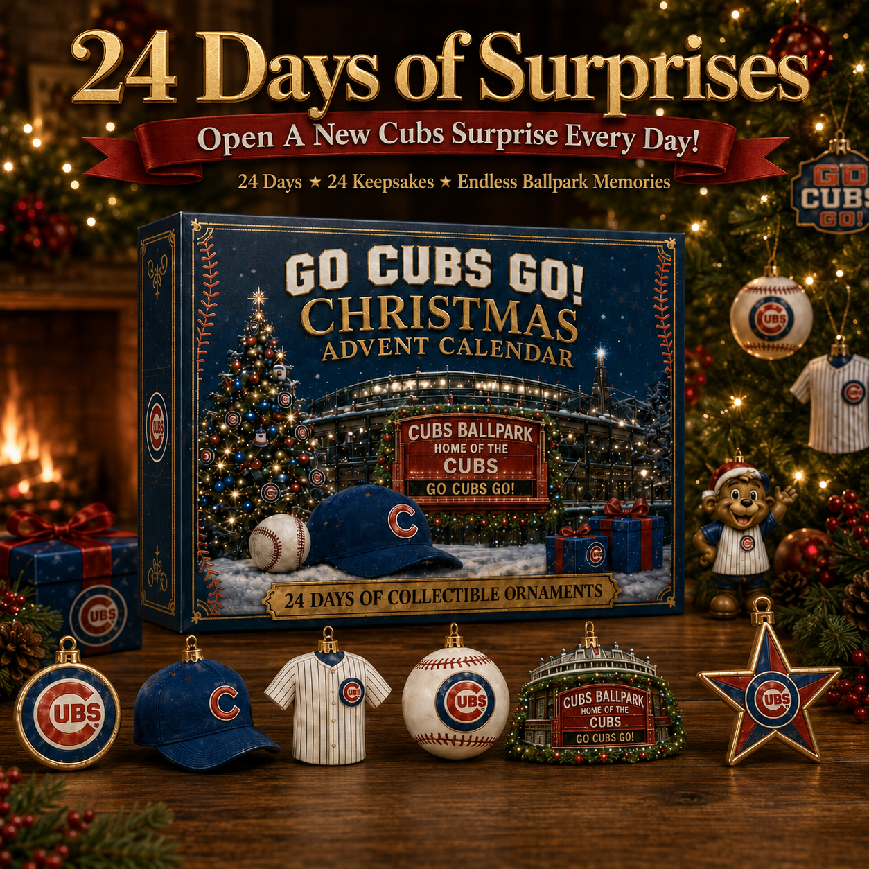 🎄 Go Cubs Go! Baseball Christmas Advent Calendar