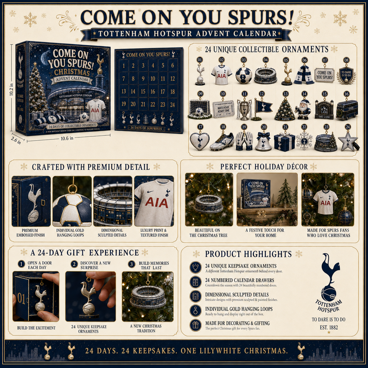 🎄 Come On You Spurs! Football Christmas Advent Calendar