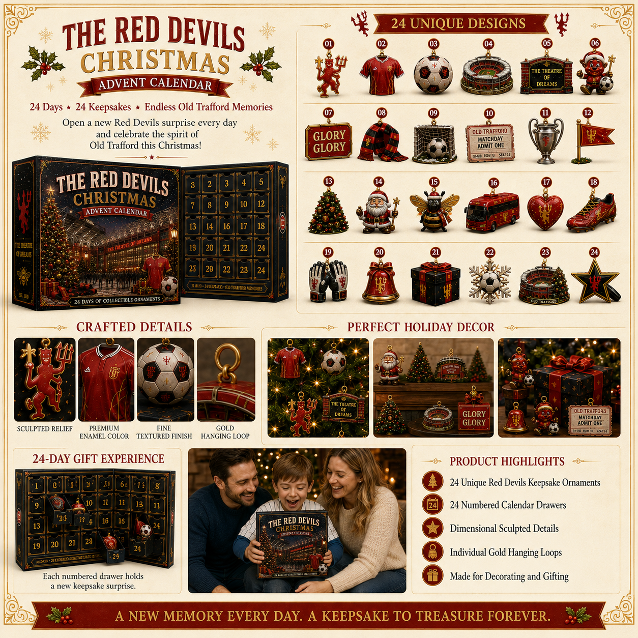 🎄 The Red Devils Football Christmas Advent Calendar