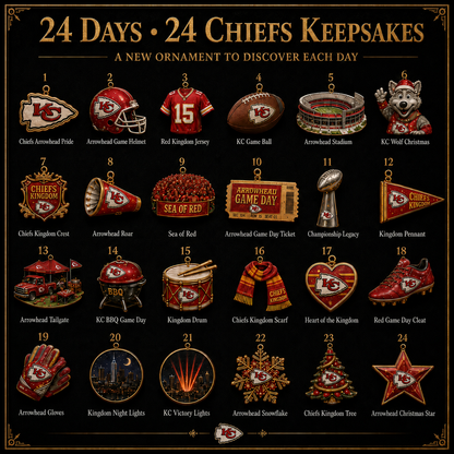 🎄 Chiefs Kingdom Football Christmas Advent Calendar