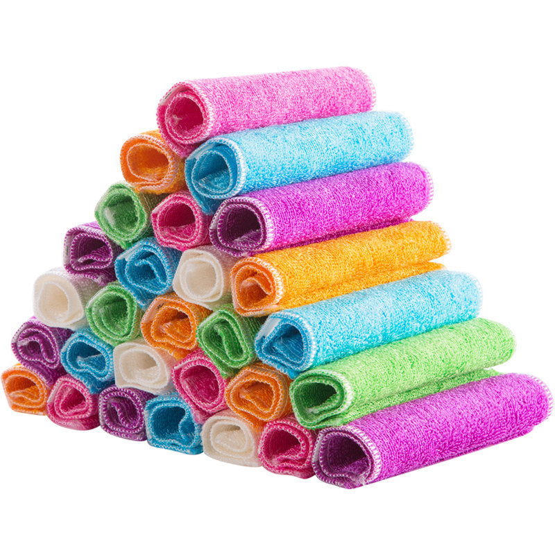 Highly Absorbent Bamboo Fiber Kitchen Cloths for Everyday Cleaning-10.6 × 11.8 in (27 × 30 cm)