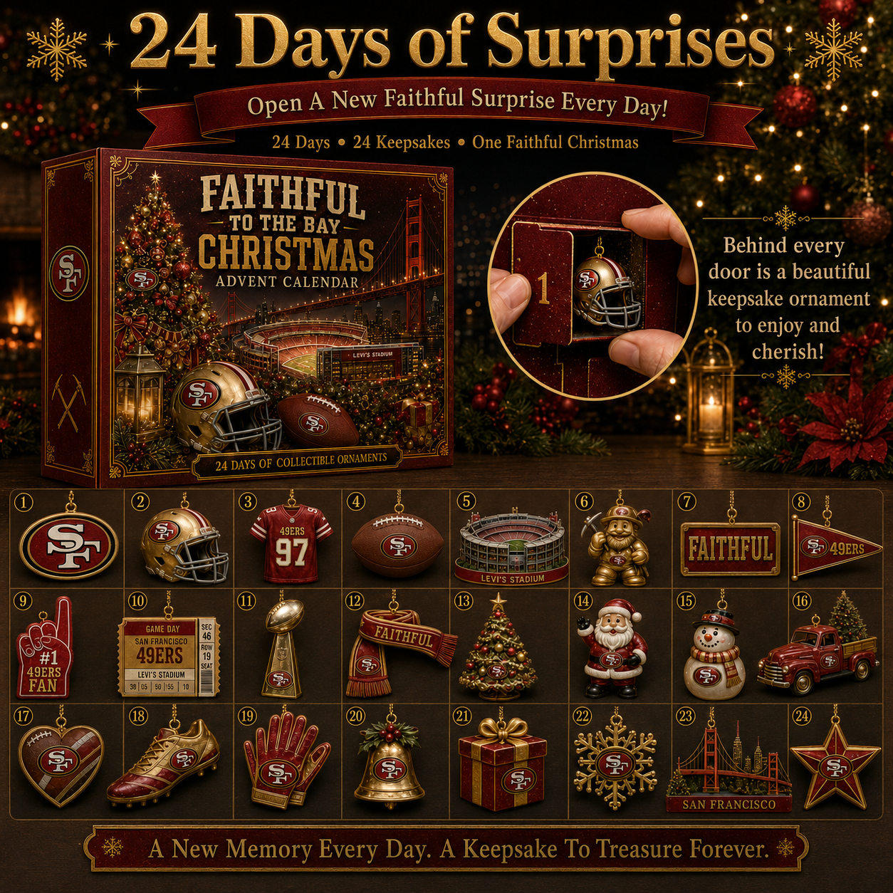 🎄 Faithful to the Bay Football Christmas Advent Calendar
