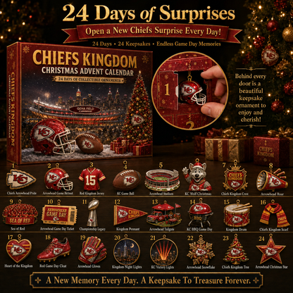 🎄 Chiefs Kingdom Football Christmas Advent Calendar