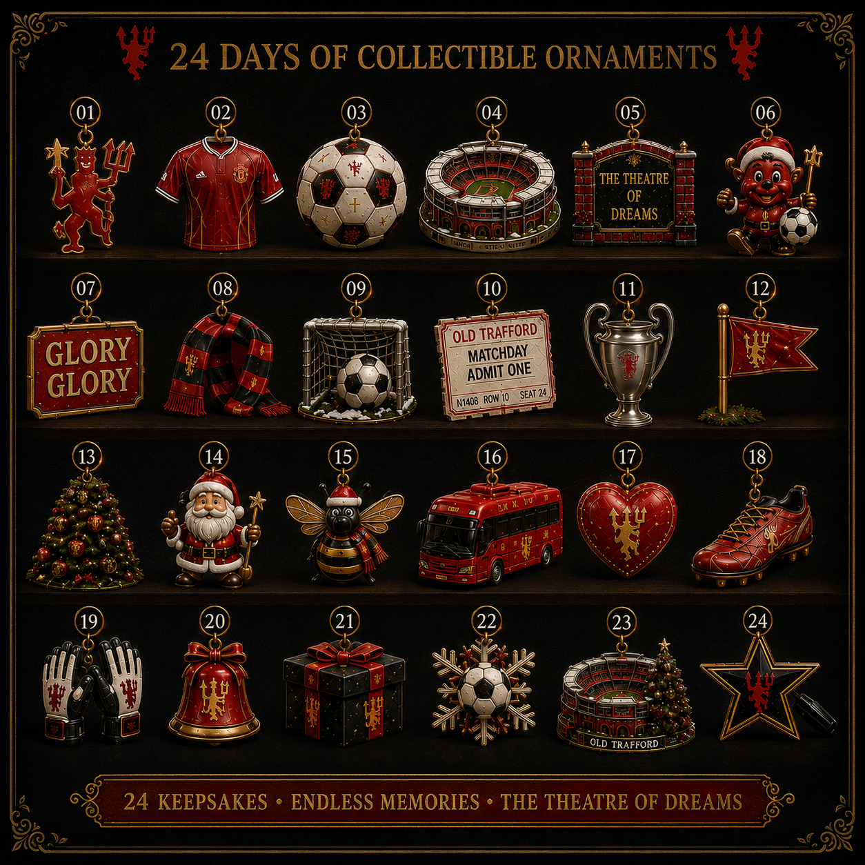🎄 The Red Devils Football Christmas Advent Calendar