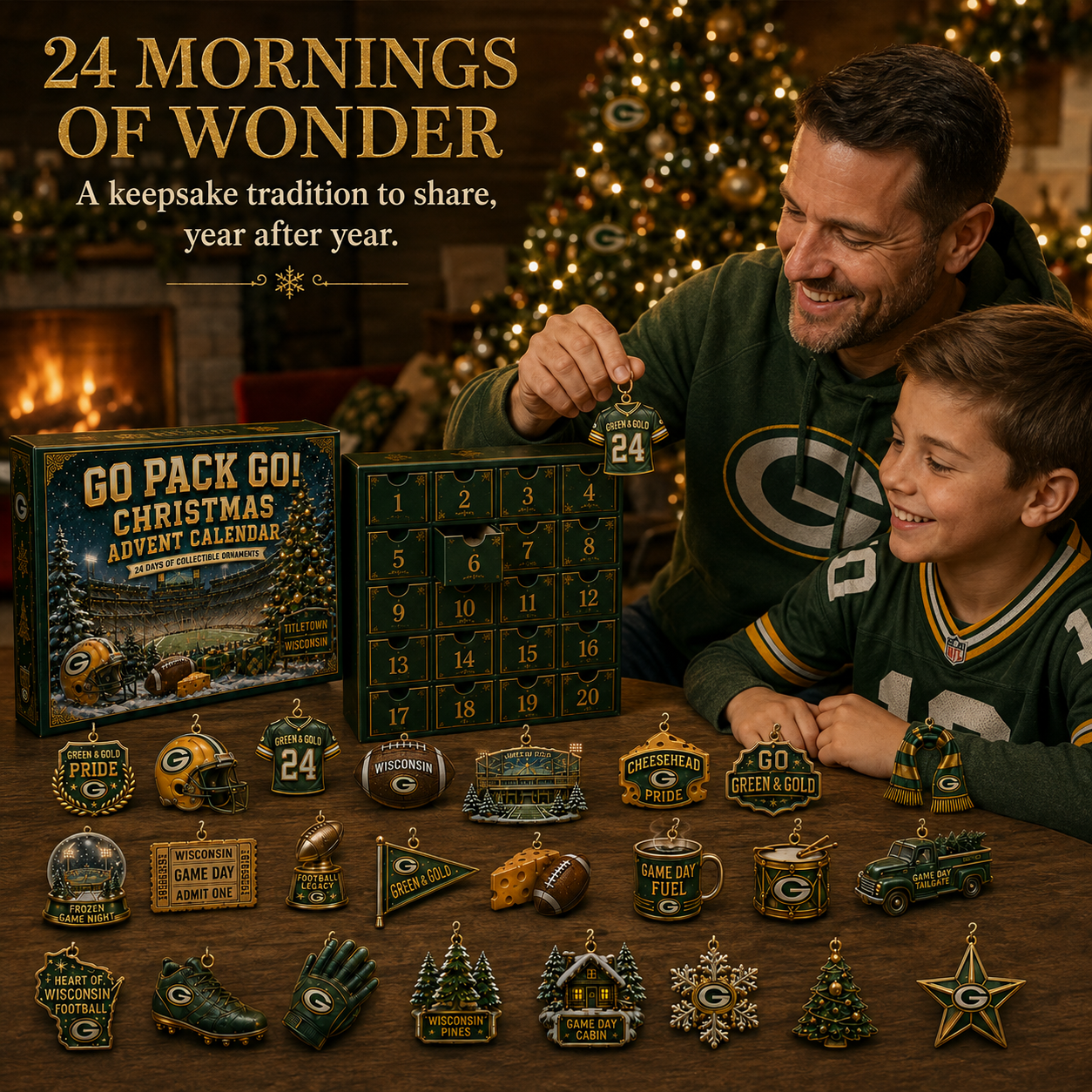 🎄 Go Pack Go! Football Christmas Advent Calendar