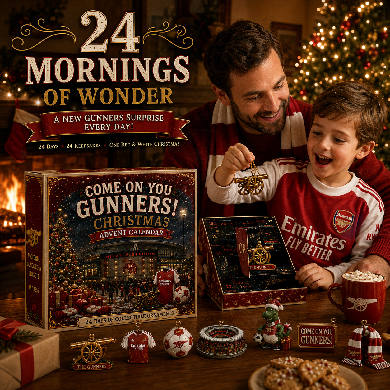 🎄 Come On You Gunners! Football Christmas Advent Calendar