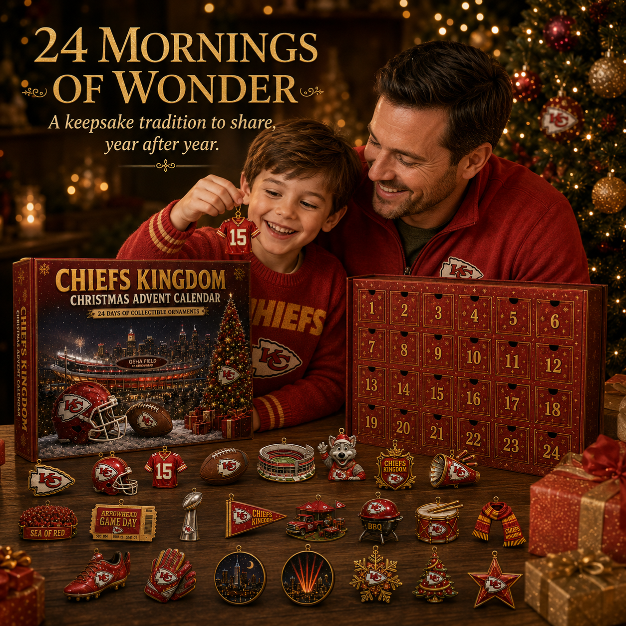 🎄 Chiefs Kingdom Football Christmas Advent Calendar