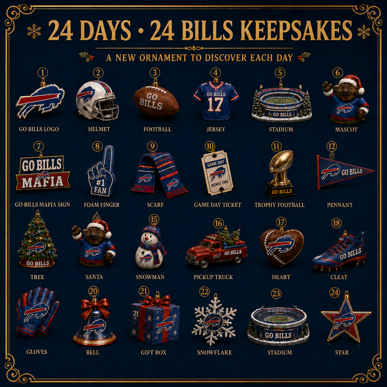 🎄 Go Bills Christmas Advent Calendar