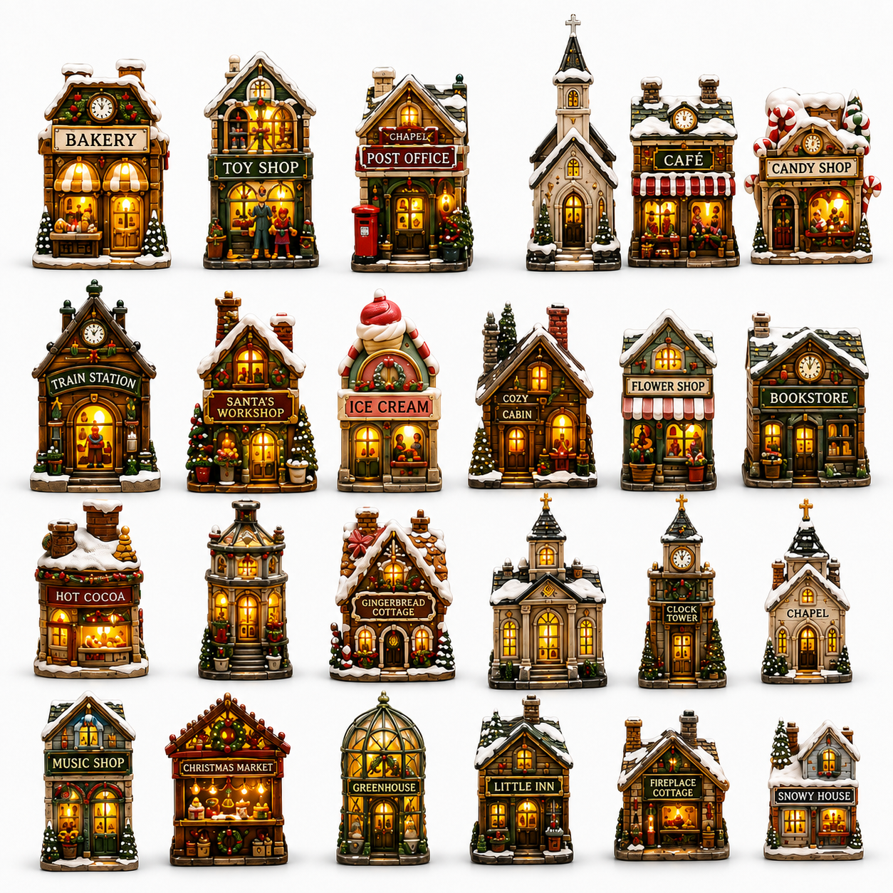 ✨24-Day Christmas Countdown Advent Calendar – Christmas Town