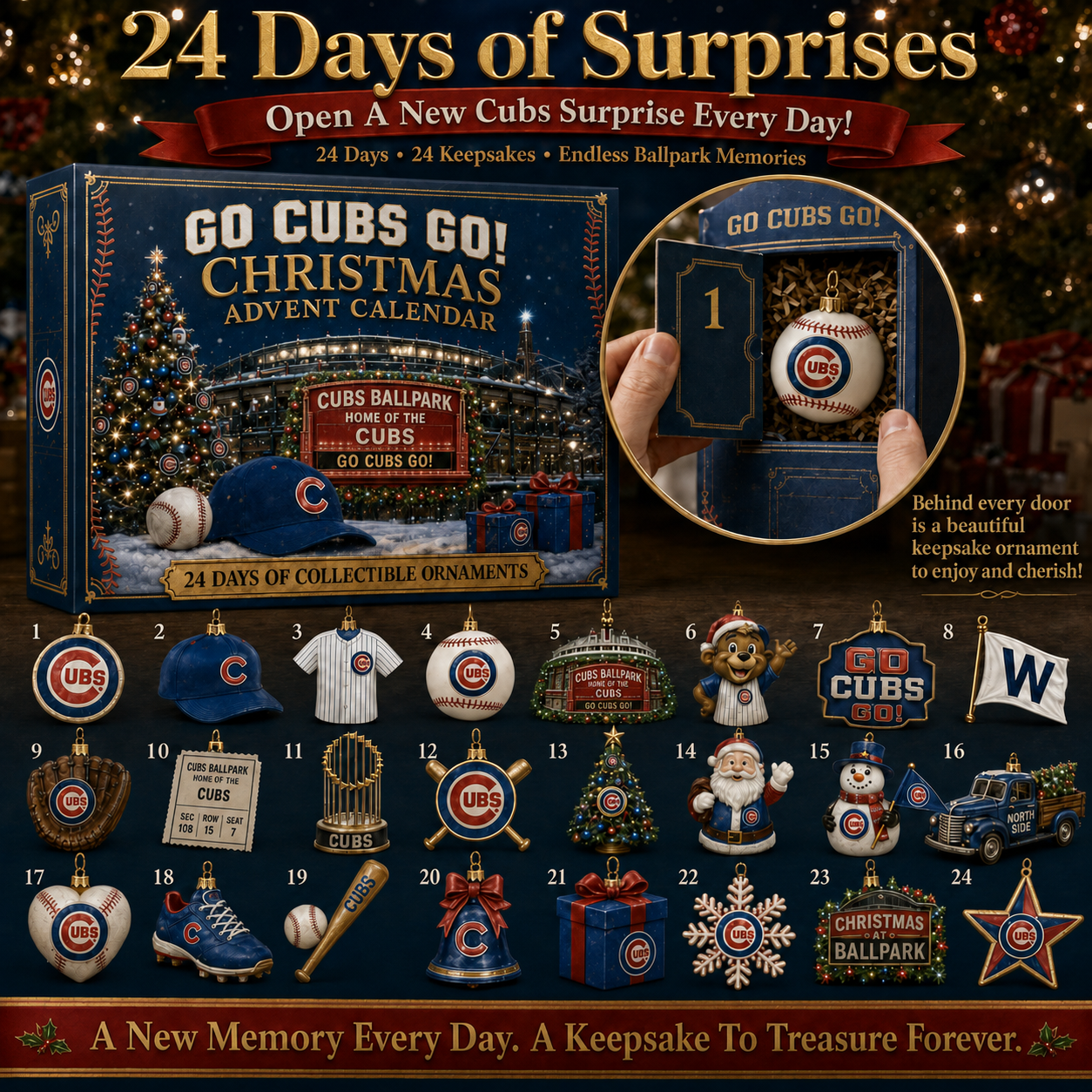 🎄 Go Cubs Go! Baseball Christmas Advent Calendar