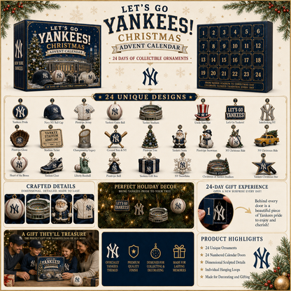 🎄 Let’s Go Yankees! Baseball Christmas Advent Calendar