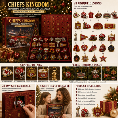 🎄 Chiefs Kingdom Football Christmas Advent Calendar