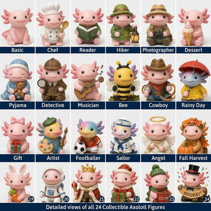 24 Days of Axolotl  Magic Advent Calendar – 24 Collectible Christmas Axolotl  Surprises