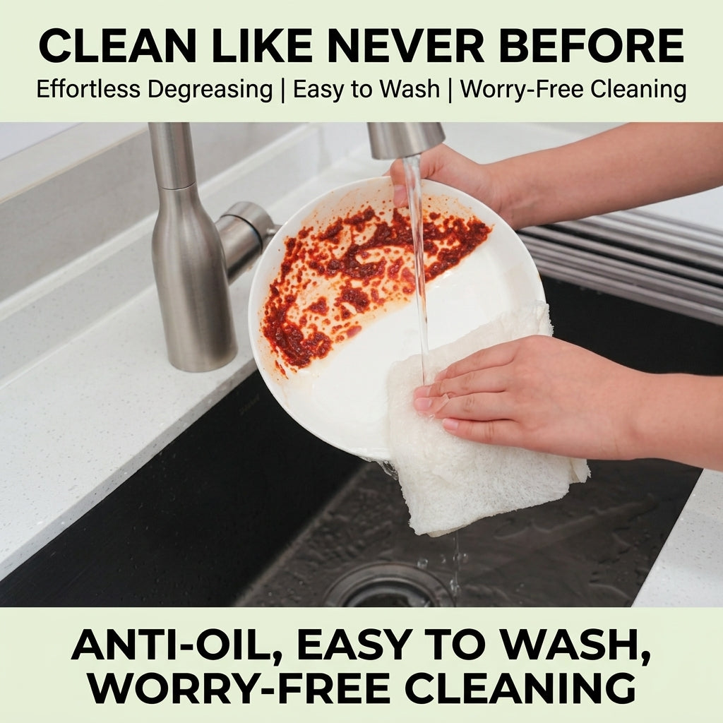 Highly Absorbent Bamboo Fiber Kitchen Cloths for Everyday Cleaning-10.6 × 11.8 in (27 × 30 cm)