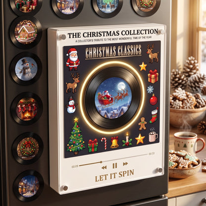Magnetic Vinyl Music Frame for Christmas Home Decor