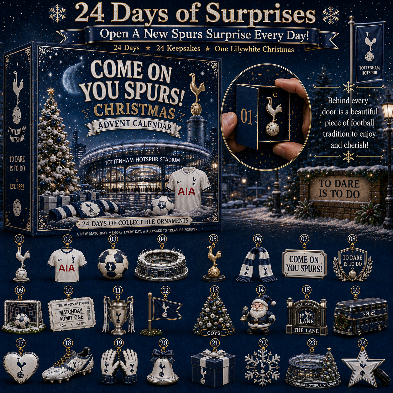 🎄 Come On You Spurs! Football Christmas Advent Calendar