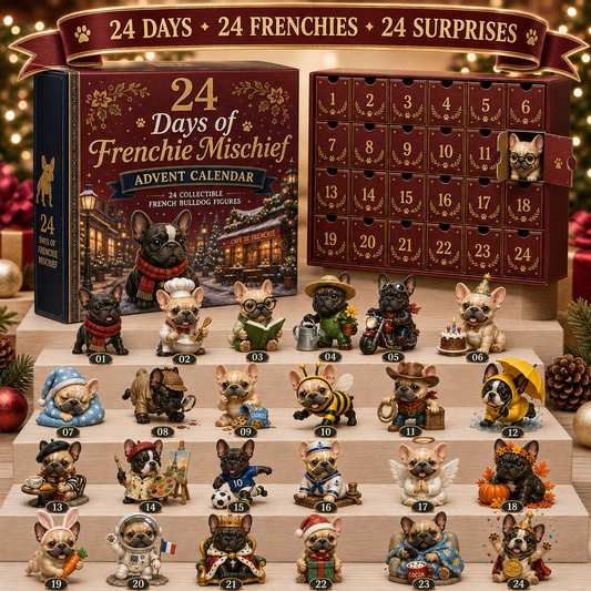 ⏰Christmas Early Bird 50% OFF-🎄🐶 2026 French Bulldog Advent Calendar – 24 Days of Frenchie Mischief