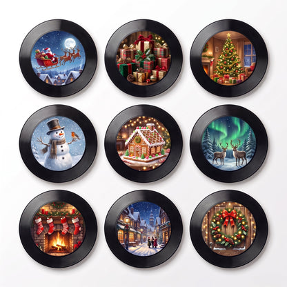Magnetic Vinyl Music Frame for Christmas Home Decor