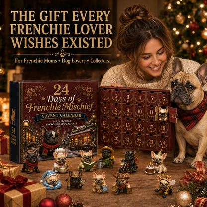 ⏰Christmas Early Bird 50% OFF-🎄🐶 2026 French Bulldog Advent Calendar – 24 Days of Frenchie Mischief